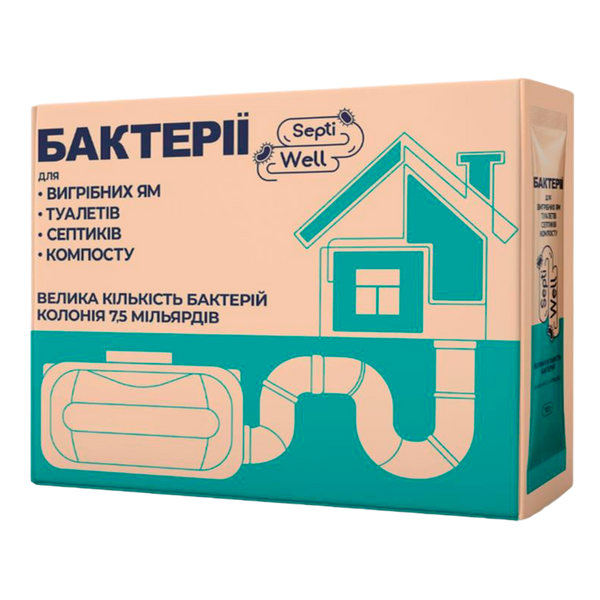 Бактерии для выгребных ям и септиков Septi Well стики по 10г, 10шт R50322 фото