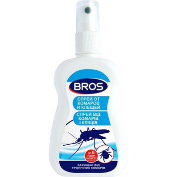 Спрей від комарів та кліщів Bros, 50 мл R30308 фото