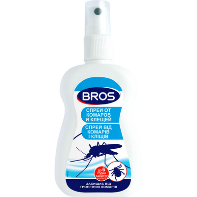 Спрей від комарів та кліщів Bros, 50 мл R30308 фото