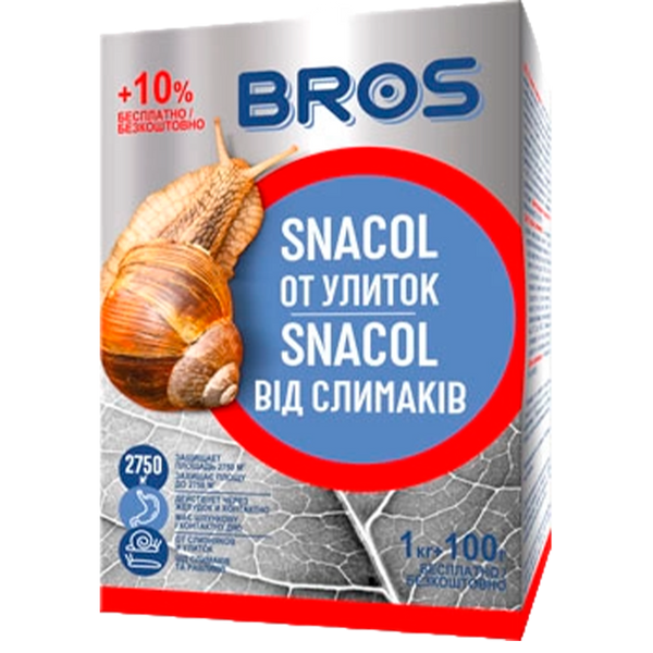 Гранули від слимаків Snacol Bros, 1 кг 1635 фото