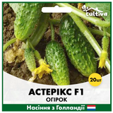 Огірок Астерікс F1, 20 шт, Голландське насіння 00183 фото