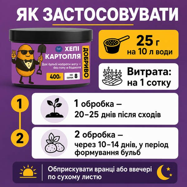 Добриво для картоплі Хепі Картопля, 400 г, Нідерланди hk400 фото