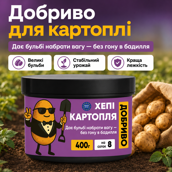 Добриво для картоплі Хепі Картопля, 400 г, Нідерланди hk400 фото