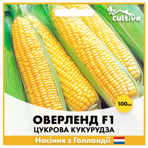 Сахарная кукуруза Оверленд F1, 100 шт, Голландские семена 00163 фото