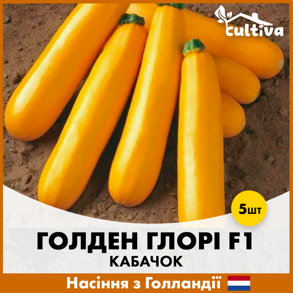 Кабачок Голден Глори F1, 5 шт, Голландские семена 00229 фото