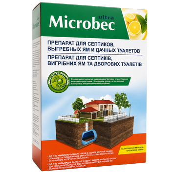 Засіб для септиків, вигрібних ям та вуличних туалетів Microbec, 1 кг 1547 фото